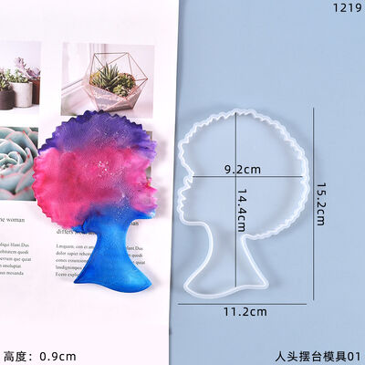 Crystal Dropper Circular Coaster Set Mold, Square Belt With Stripe Insulation Coaster Storage Box, Silicone Grinding Tool