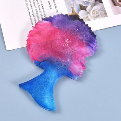 Crystal Dropper Circular Coaster Set Mold, Square Belt With Stripe Insulation Coaster Storage Box, Silicone Grinding Tool
