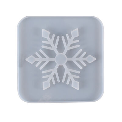 DIY Crystal Dropper Coaster Mold Hollow Snowflake Coaster Snowflake Hanging Table Silicone Mold