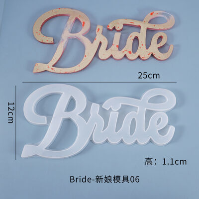 DIY Crystal Dropper Mold English Blessing Words Hello, Hang The Door Number, Bride Pendant Silicone Mold