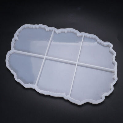 DIY Crystal Dropper Mold Irregular Table Wave Coaster Handmade Jewelry Table Silicone Mold