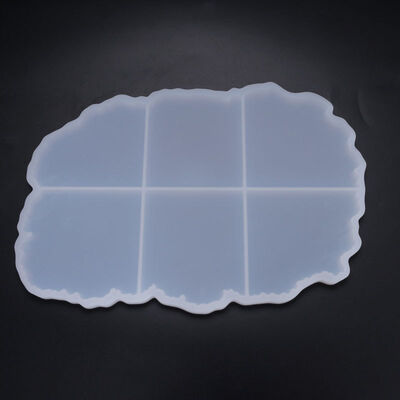 DIY Crystal Dropper Mold Irregular Table Wave Coaster Handmade Jewelry Table Silicone Mold