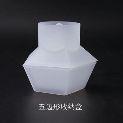 DIY Crystal Dropper Mold Storage Jewelry Box Pentagonal Storage Box Gift Box Silicone Mold