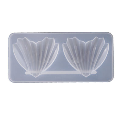 DIY Crystal Dropper Mold, Ocean Series Shell Mold, Heart-shaped Shell Mirror Silicone Mold