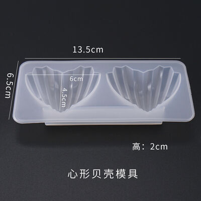 DIY Crystal Dropper Mold, Ocean Series Shell Mold, Heart-shaped Shell Mirror Silicone Mold