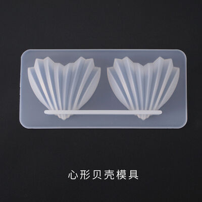 DIY Crystal Dropper Mold, Ocean Series Shell Mold, Heart-shaped Shell Mirror Silicone Mold