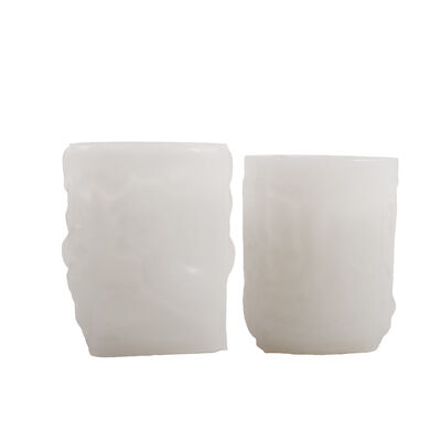 Relief Forest Elk White Crane Mother And Child Cylindrical Aromatherapy Candle Cup Storage Jar Ornament Silicone Mold