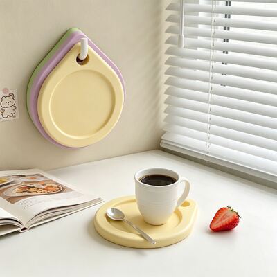 Ins Style Suspended Droplet Shaped Coaster Silicone Mold DIY Aromatherapy Gypsum Coffee Pad Insulation Pad Mold