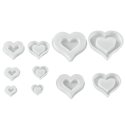 Ins Style Minimalist Hollow Out Multi Specification Love Silicone Mold DIY Aromatherapy Gypsum Candle Decoration Mold