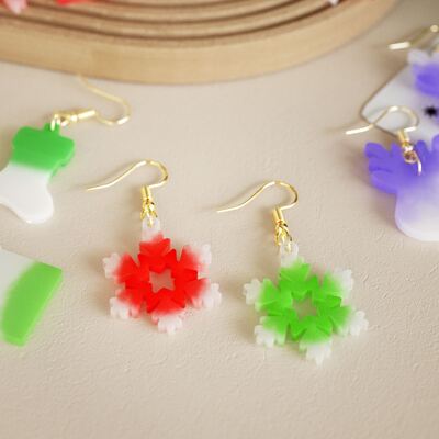 DIY Crystal Dropper Resin Christmas Pendant Ornament Necklace Keychain Hanging Ornament Dropper Mold