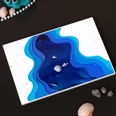 Crystal Resin Irregular Tray Silicone Mold DIY Ocean Terraced Landscape Coaster Drip Glue Mold