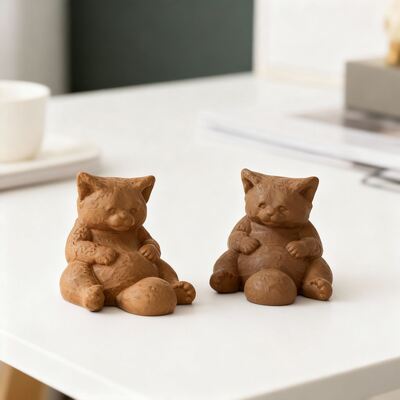 Hug Belly Raccoon Silicone Mold, Gypsum Cement Aromatherapy Candle Ornament DIY Dropper Mold, Cross-border Exclusive