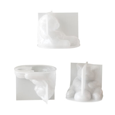 Hug Belly Raccoon Silicone Mold, Gypsum Cement Aromatherapy Candle Ornament DIY Dropper Mold, Cross-border Exclusive