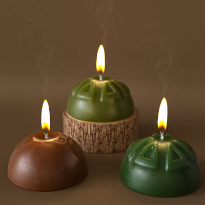6-in-a-row Semi-circular Love, Peace And Tranquility, Handmade Soap Candles In English, Silicone Mold