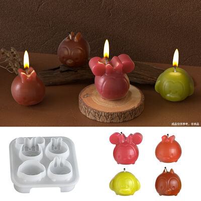 Cartoon 3D Chicken Duckling Small Animal Aromatherapy Gypsum Candle Mold DIY Key Pendant Mold