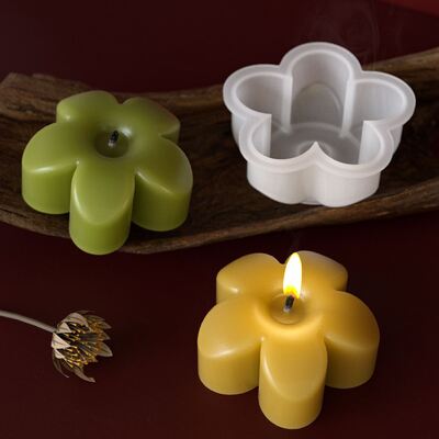 Flower Aromatherapy Candle Decoration Silicone Mold DIY Candle Jewelry Resin Dropping Mold Wholesale