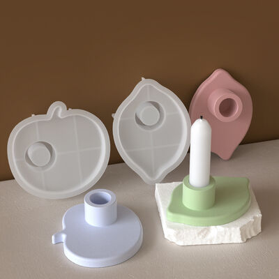 Lemon, Apple, Fruit Aromatherapy Candle Base Silicone Mold DIY Cement Gypsum Candlestick Dropping Grinding Machine