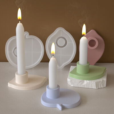 Lemon, Apple, Fruit Aromatherapy Candle Base Silicone Mold DIY Cement Gypsum Candlestick Dropping Grinding Machine