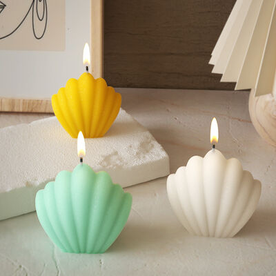 DIY Crystal Dropping Glue 3D Stereoscopic Aromatherapy Gypsum Candle Size Shell Platform Silicone Mold Wholesale