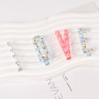 DIY Mirror Digital Letter Full Sheet 26 English Pendant Birthday Cake Insert Letter Silicone Mold
