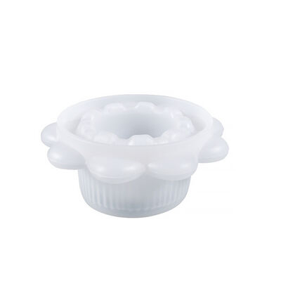 DIY Handmade Gypsum Cement Aromatherapy Candle Cup Gypsum Storage Can Lotus Mirror Silicone Mold Creative Ornament