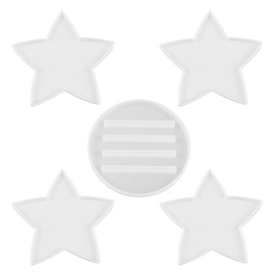 DIY Pentagram Dropper Cup Holder, Gypsum Cup Holder, Cup Storage Rack, Liquid Silicone Mold