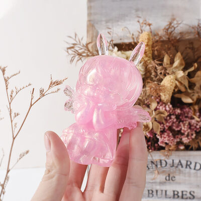 Crystal Dropping Gel Angel Wings Girl Dropping Gel Mold DIY Aromatherapy Candle Pendant Silicone Mold