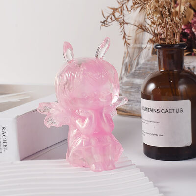 Crystal Dropping Gel Angel Wings Girl Dropping Gel Mold DIY Aromatherapy Candle Pendant Silicone Mold