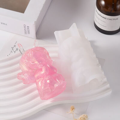 Crystal Dropping Gel Angel Wings Girl Dropping Gel Mold DIY Aromatherapy Candle Pendant Silicone Mold
