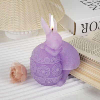 Skirt Rabbit Flower Ball Baby Silicone Mold DIY 3D Rabbit Dropping Candle Aromatherapy Gypsum Mold
