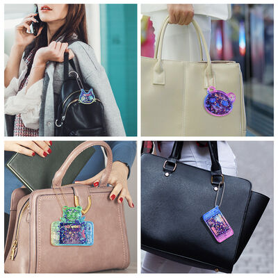 Little Bear Mobile Phone Cat Wreath Flowing Sand Pendant Hanging Silicone Mold DIY Crystal Drip Glue Keychain
