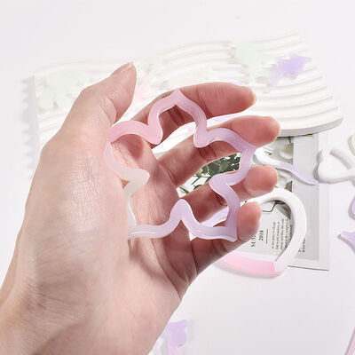 DIY Drip Glue Sweater Button Grinding Tool Hexagram Star Love Clover Dolphin Bear Button Silicone Mold