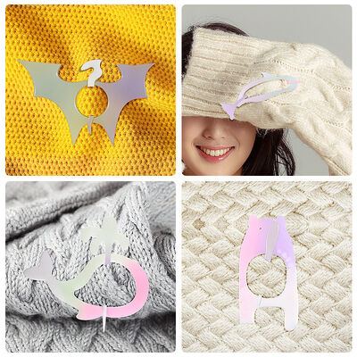 DIY Drip Glue Sweater Button Grinding Tool Hexagram Star Love Clover Dolphin Bear Button Silicone Mold