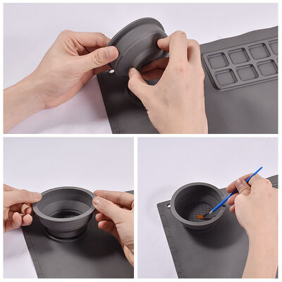 DIY Crystal Dropper Color Mixing Cup Oil Painting Washing Cup Travel Foldable Silicone Cup Mold