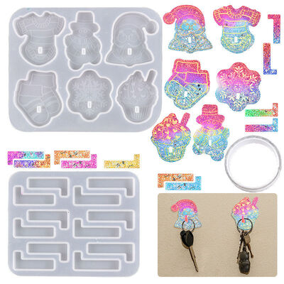 DIY Drip Glue Christmas Hook Non Perforated Clothes Hook Non Trace Adhesive Kitchen Hygiene Hook Silicone Mold