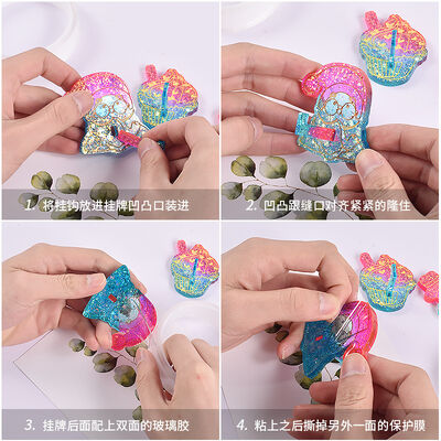 DIY Drip Glue Christmas Hook Non Perforated Clothes Hook Non Trace Adhesive Kitchen Hygiene Hook Silicone Mold