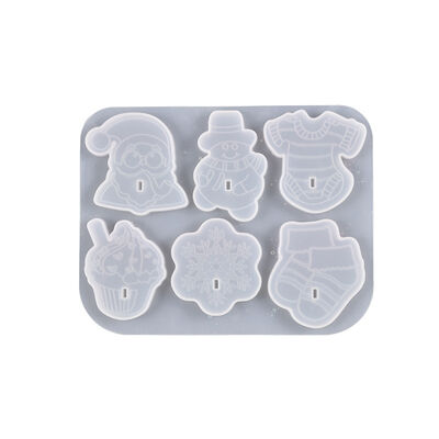 DIY Drip Glue Christmas Hook Non Perforated Clothes Hook Non Trace Adhesive Kitchen Hygiene Hook Silicone Mold