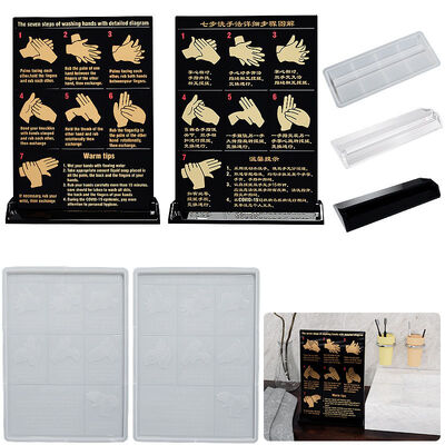 DIY Crystal Dropping Gel Handwashing Platform Cleaning Techniques Chinese And English Version Hotel Bathroom Platform Silicone Mold