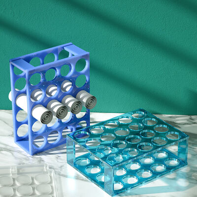 DIY Crystal Dropper 20 Grid Calligraphy And Painting Bracket Acrylic Sheet Vinyl Roll Storage Rack Silicone Mold