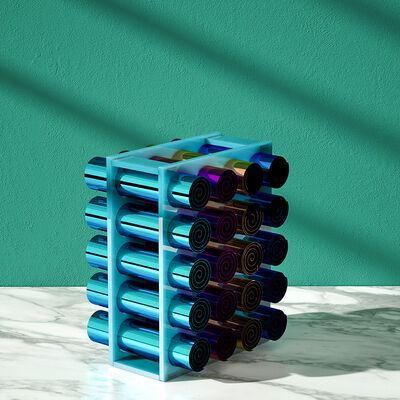 DIY Crystal Dropper 20 Grid Calligraphy And Painting Bracket Acrylic Sheet Vinyl Roll Storage Rack Silicone Mold