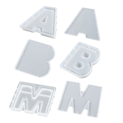 DIY Letter Piggy Bank Storage Box ABM Dropper Resin Change Piggy Bank Storage Box Silicone Mold