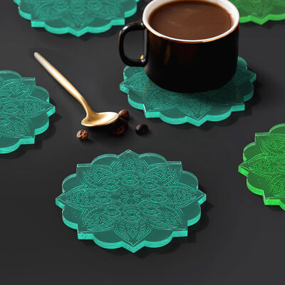 DIY Crystal Dropper Mold Mandala Coaster Home Table Silicone Mold Spot Wholesale