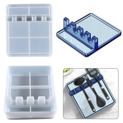 DIY Crystal Dropper Kitchen Shelf Mold, Spoon Rack, Spatula, Lid Rack, Silicone Mold