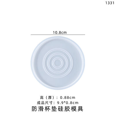 Crystal Dropper Coaster Storage Box Silicone Mold Striped Circular Coaster Storage Set Silicone Mold