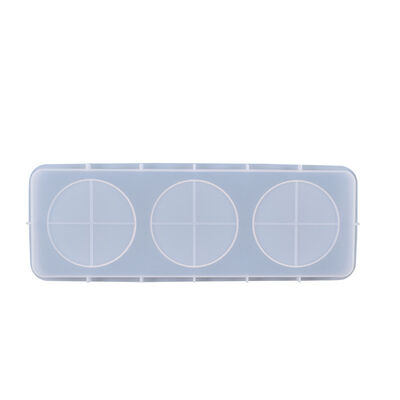 DIY Crystal Resin Mold Three-Compartment Wine Bottle & Glass Tray Silicone Mold Wholesale Hot Sale