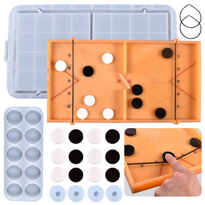 DIY Crystal Resin Mold Parent-child Interactive Tabletop Game Jenga Silicone Mold Factory Wholesale