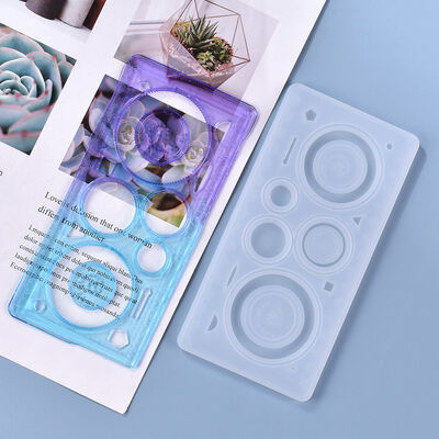 DIY Crystal Dropper Ruler Mold Wanhua Ruler Student Supplies Self-made Stationery Silicone Mold