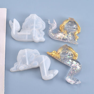 DIY Crystal Dropper Mold Starfish Shell Mermaid Switch Sticker Silicone Mold Spot Wholesale