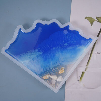 DIY Crystal Epoxy Mold, Irregular Tableware, Cup Mat, Splicing Jewelry, Decorative Mirror, Silicone Mold