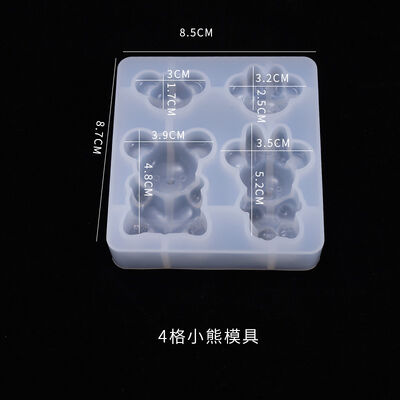 DIY Crystal Epoxy Mold, Small Mouse And Bear Pendant, Full-plate Wax Seal Silicone Mold
